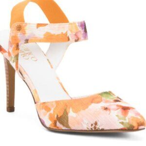 NWOB Franco Sarto Women's Lima, Melon Floral Heels Size 7